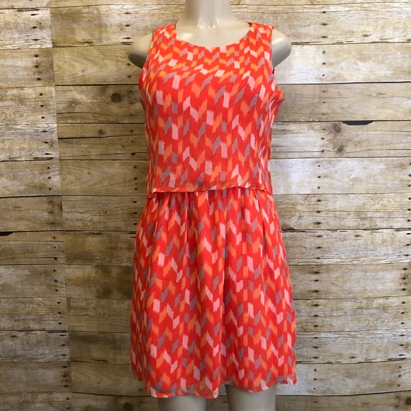 Lucky Brand Dresses & Skirts - 🛍LUCKY BRAND | Orange Sleeveless Dress Small